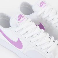 Nike SB Blazer Court Shoes - White / Fuchsia Glow - White - White thumbnail