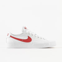 Nike SB Blazer Court Shoes - White / University Red - White - Black thumbnail