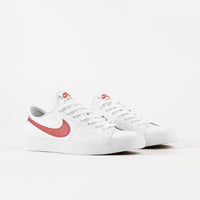 Nike SB Blazer Court Shoes - White / University Red - White - Black thumbnail