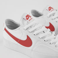 Nike SB Blazer Court Shoes - White / University Red - White - Black thumbnail