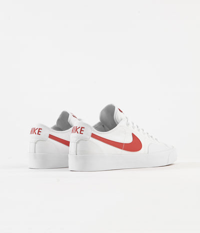 Nike SB Blazer Court Shoes - White / University Red - White - Black