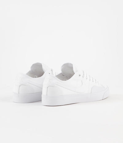 Nike SB Blazer Court Shoes - White / White - White - White