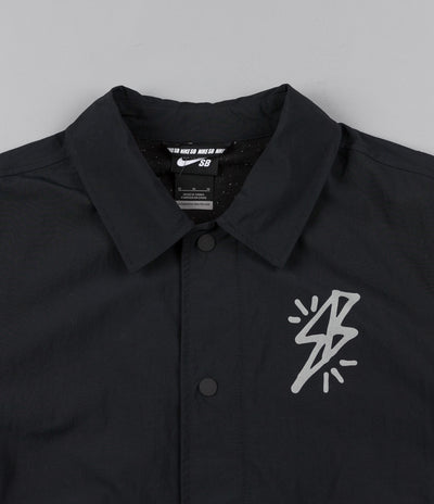 Nike SB Bolt Coaches Jacket - Black / Reflective Silver
