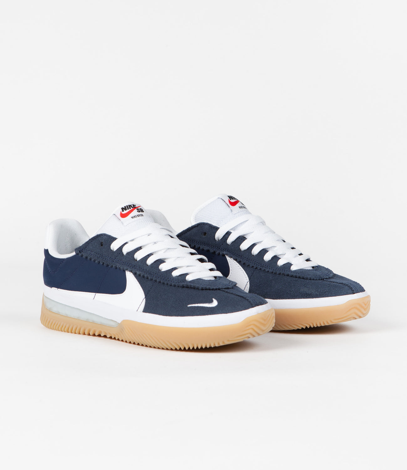 Nike SB BRSB Shoes - Navy / White - Navy - University Red | Flatspot