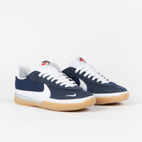 Nike SB BRSB Shoes - Navy / White - Navy - University Red thumbnail