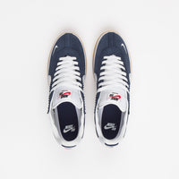 Nike SB BRSB Shoes - Navy / White - Navy - University Red thumbnail
