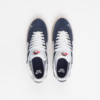 Nike SB BRSB Shoes - Navy / White - Navy - University Red thumbnail