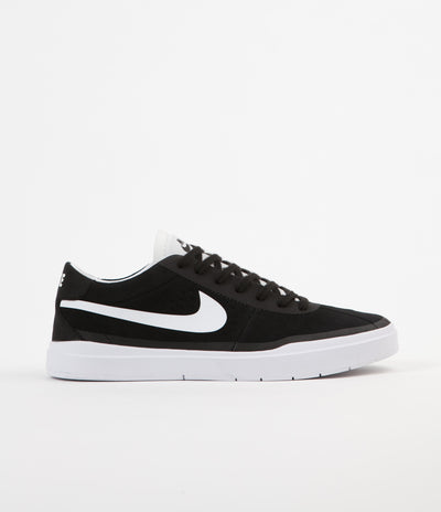 Nike SB Bruin Hyperfeel Shoes - Black / White - White