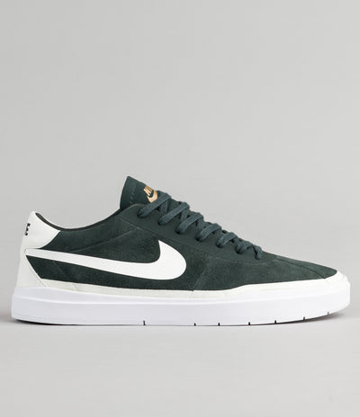 Nike SB Bruin Hyperfeel Shoes - Seaweed / Summit White - White - Metallic Gold
