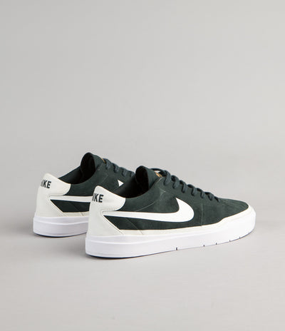 Nike SB Bruin Hyperfeel Shoes - Seaweed / Summit White - White - Metallic Gold
