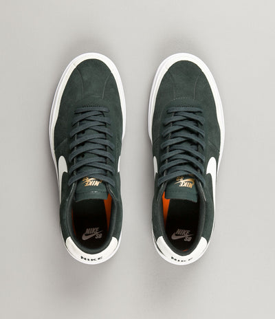 Nike SB Bruin Hyperfeel Shoes - Seaweed / Summit White - White - Metallic Gold