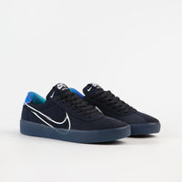 Nike SB Bruin React Shoes - Dark Obsidian / White - Hyper Jade thumbnail