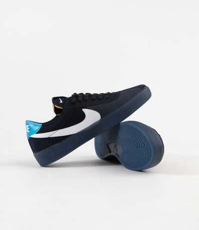 Nike SB Bruin React Shoes - Dark Obsidian / White - Hyper Jade