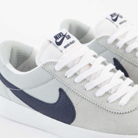 Nike SB Bruin React Shoes - Grey Haze / Midnight Navy - Grey Haze - White thumbnail