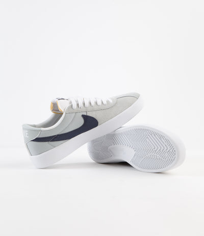 Nike SB Bruin React Shoes - Grey Haze / Midnight Navy - Grey Haze - White