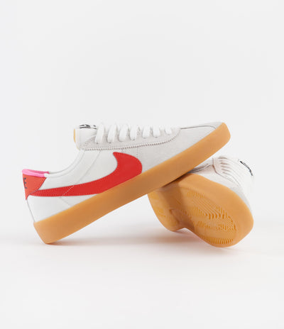 Nike SB Bruin React Shoes - Summit White / Black - Bright Crimson