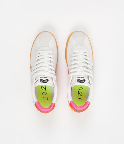 Nike SB Bruin React Shoes - Summit White / Black - Bright Crimson