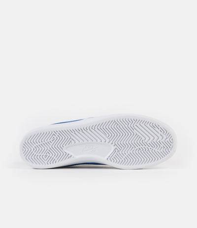 Nike SB Bruin React Shoes - Summit White / Signal Blue - Summit White