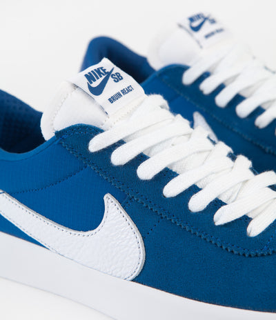 Nike SB Bruin React Shoes - Team Royal / White - Team Royal - White