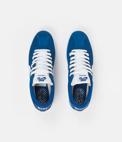 Nike SB Bruin React Shoes - Team Royal / White - Team Royal - White