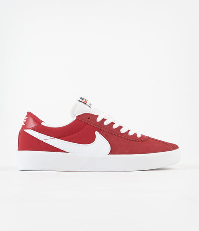 Nike SB Bruin React Shoes - University Red / White - University Red
