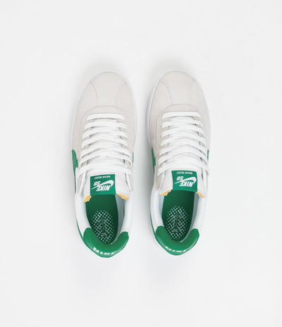 Nike SB Bruin React Shoes - White / Lucky Green - White - Lucky Green