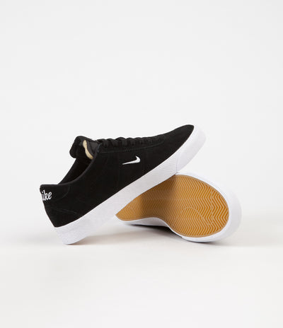 Nike SB Bruin Ultra Shoes - Black / White - Gum Light Brown