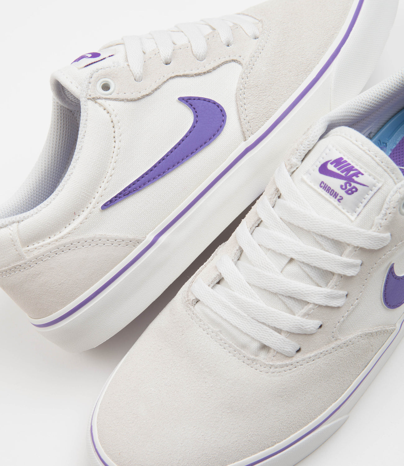 Nike SB Chron 2 Shoes - Summit White / Action Grape - Summit White ...