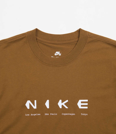 Nike SB City Info T-Shirt - Ale Brown
