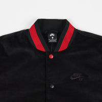 Nike SB Corduroy Bomber Jacket - Black / Black - University Red - Black thumbnail