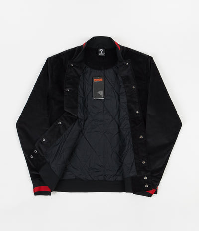 Nike SB Corduroy Bomber Jacket - Black / Black - University Red - Black