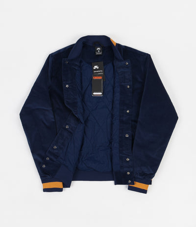 Nike SB Corduroy Bomber Jacket - Midnight Navy / Midnight Navy - Chutney - Sail