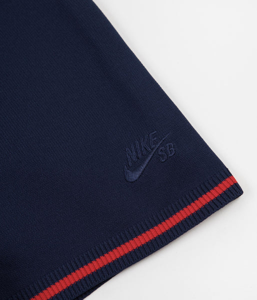 Nike SB Court Polo Shirt - Binary Blue / University Red / Binary Blue ...