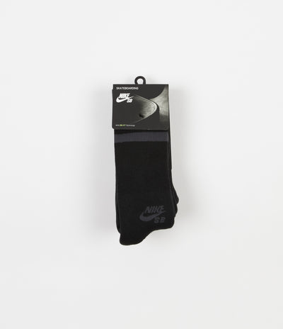 Nike SB Crew Socks (3 pair) - Black / Anthracite