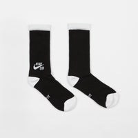 Nike SB Crew Socks (3 pair)  - Black / White thumbnail