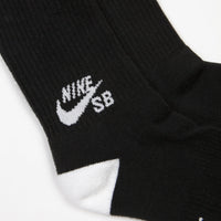 Nike SB Crew Socks (3 pair)  - Black / White thumbnail