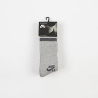 Nike SB Crew Socks (3 pair) - Dark Grey Heather thumbnail
