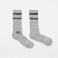 Nike SB Crew Socks (3 pair) - Dark Grey Heather thumbnail