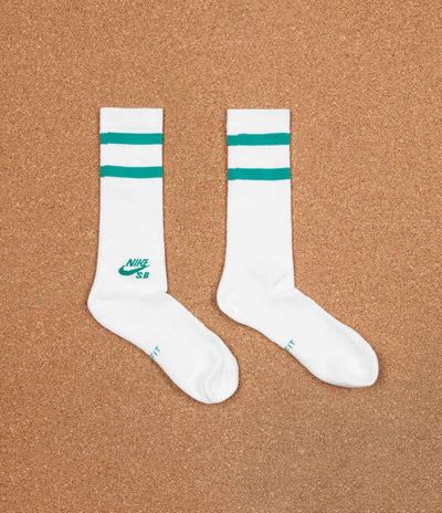 Nike SB Crew Socks (3 pair) - Teal / White / Grey