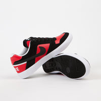 Nike SB Delta Force Vulc Shoes - Black / Black - University Red - White thumbnail