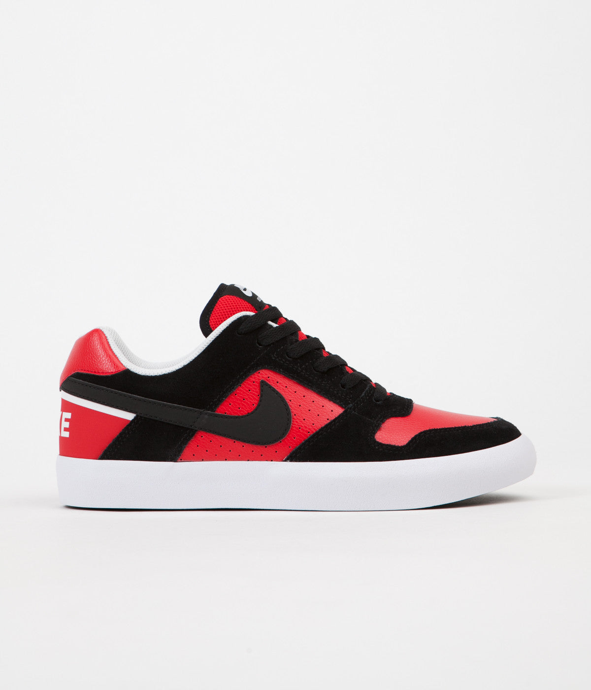 Nike SB Delta Force Vulc Shoes - Black / Black - University Red - Whit |  Flatspot