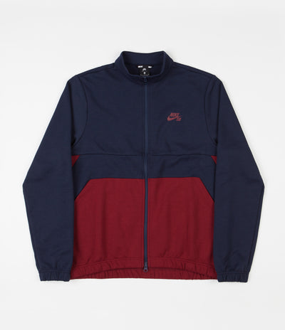 Nike SB Dri-FIT Track Jacket - Obsidian / Team Red / Obsidian / Team Red