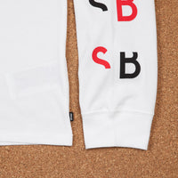 Nike SB Dry Long Sleeve T-Shirt - White / Black / University Red thumbnail