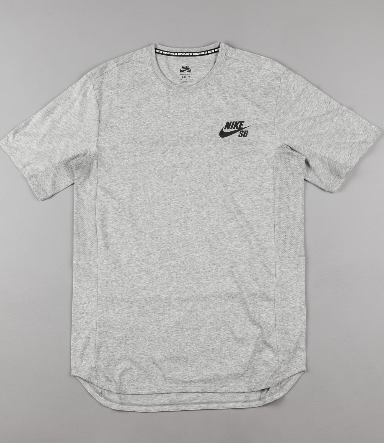 Nike SB Dry T-Shirt - Dark Grey Heather / Black | Flatspot