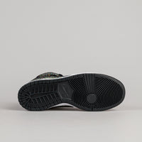 Nike SB Dunk High Premium 'Tripper' Shoes - Black / Black - Rainbow - White thumbnail