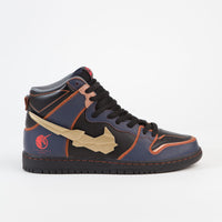 Nike SB Dunk High Pro 'Gundam' Shoes - Thunder Blue / Metallic Gold thumbnail
