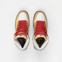 Nike SB Dunk High Pro 'Kebab and Destroy' Shoes - Topaz Gold / Chile Red - Fauna Brown - White - Black - Celadon thumbnail
