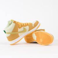 Nike SB Dunk High Pro Pineapple Shoes - University Gold / Vivid Sulfur - Citron Tint thumbnail