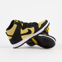 Nike SB Dunk High Pro 'Reverse Goldenrod' Shoes - Black / Black - Varsity Maize - White thumbnail
