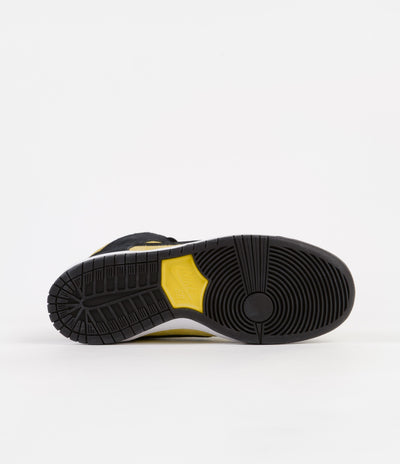 Nike SB Dunk High Pro 'Reverse Goldenrod' Shoes - Black / Black - Varsity Maize - White